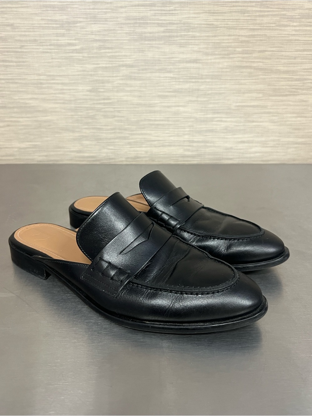 Flattered Diana Mule Black Leather Capsule Business Casual Women’s 38